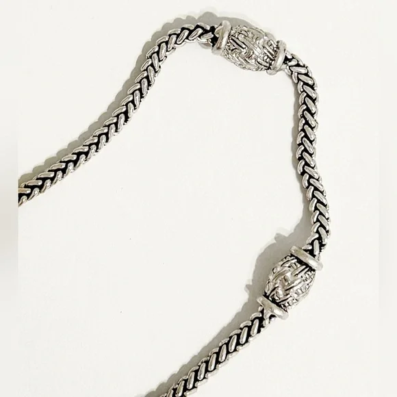Napier Silver Necklace with Intricate Accents - Picture 8 of 14